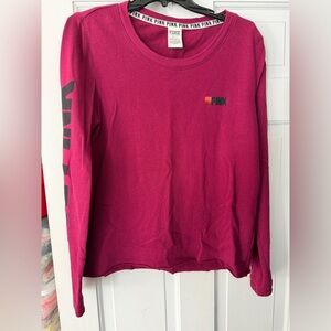 PINK Victoria's Secret Magenta Crewneck Top